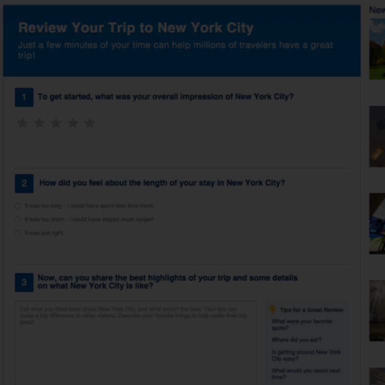 Booking.com UGC Destination Reviews